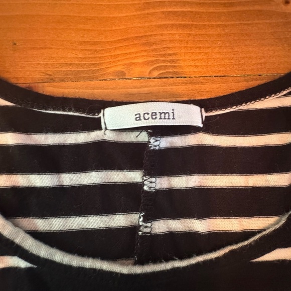 Acemi Striped Cold Shoulder Tee - Picture 6 of 7